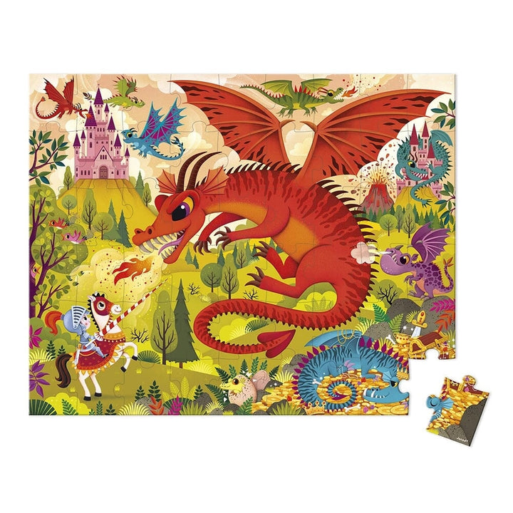 puzzle royaume du dragon Janod Mlle et Coco