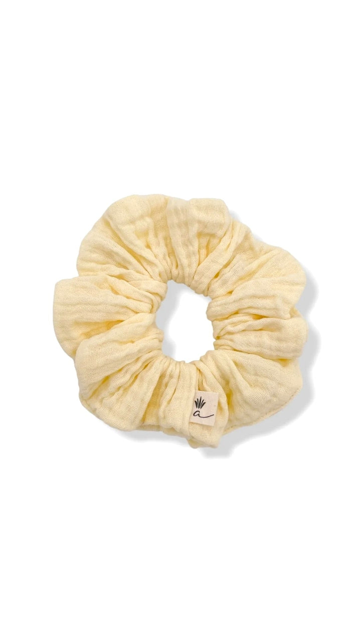 Chouchou en mousseline bio Jaune beurre Ananas Mlle Coco