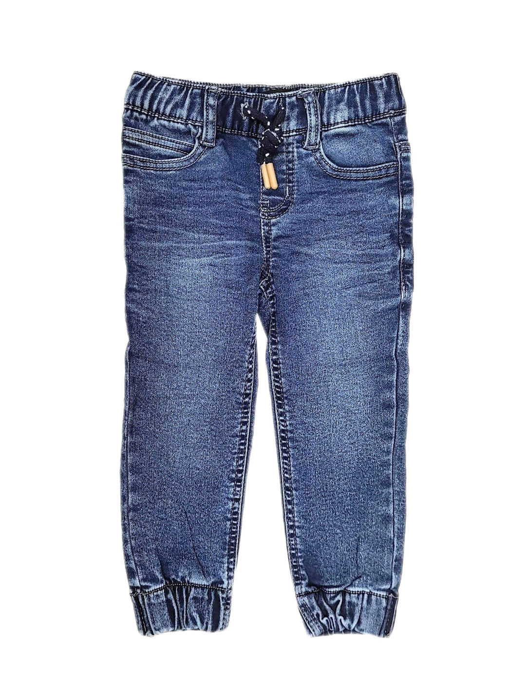 jeans taille élastique bleu délavé Warwick Mlle et Coco