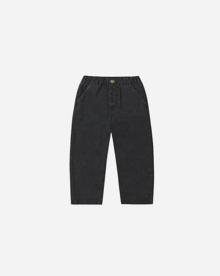 Jeans taille élastique denim noir Rylee + Cru Mlle et Coco