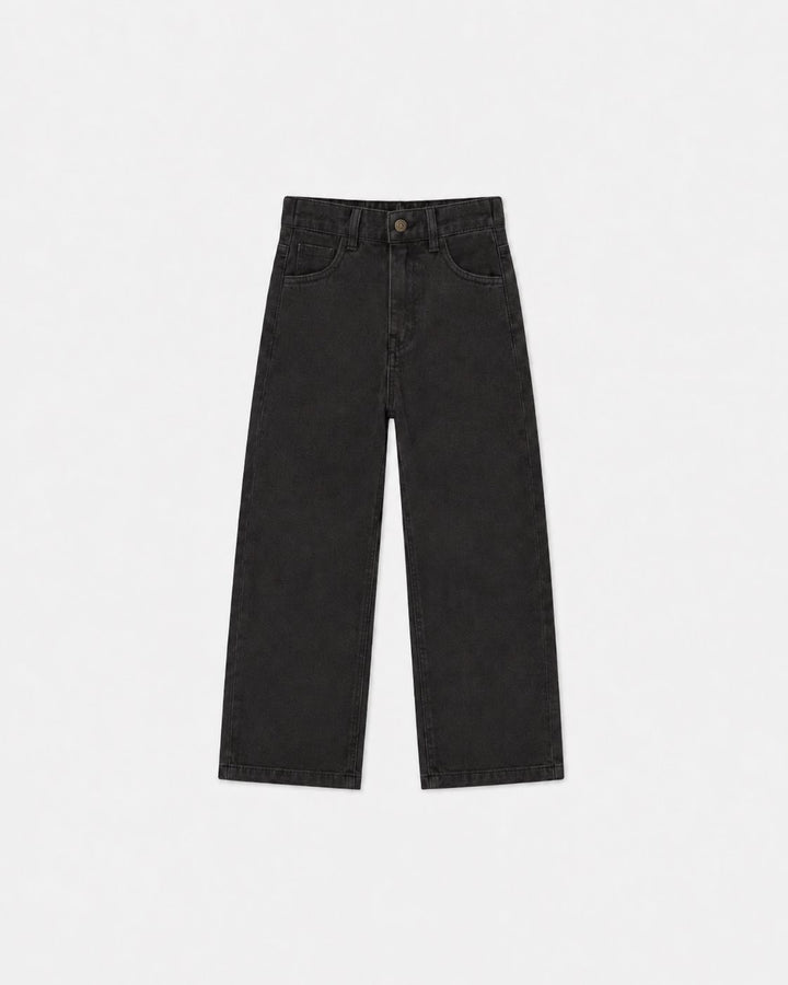 Jeans taille élastique Noir Rylee + Cru |Mlle et Coco