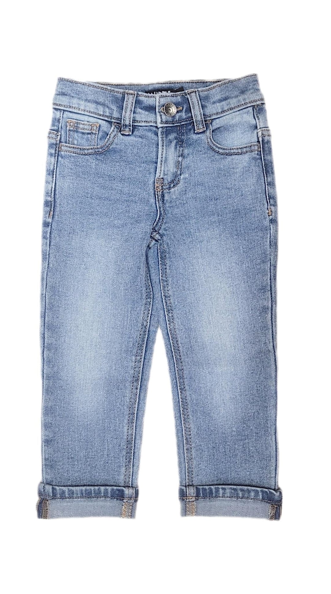 Bleu pâle jeans délavé Wrtk vêtement enfant Mlle et Coco