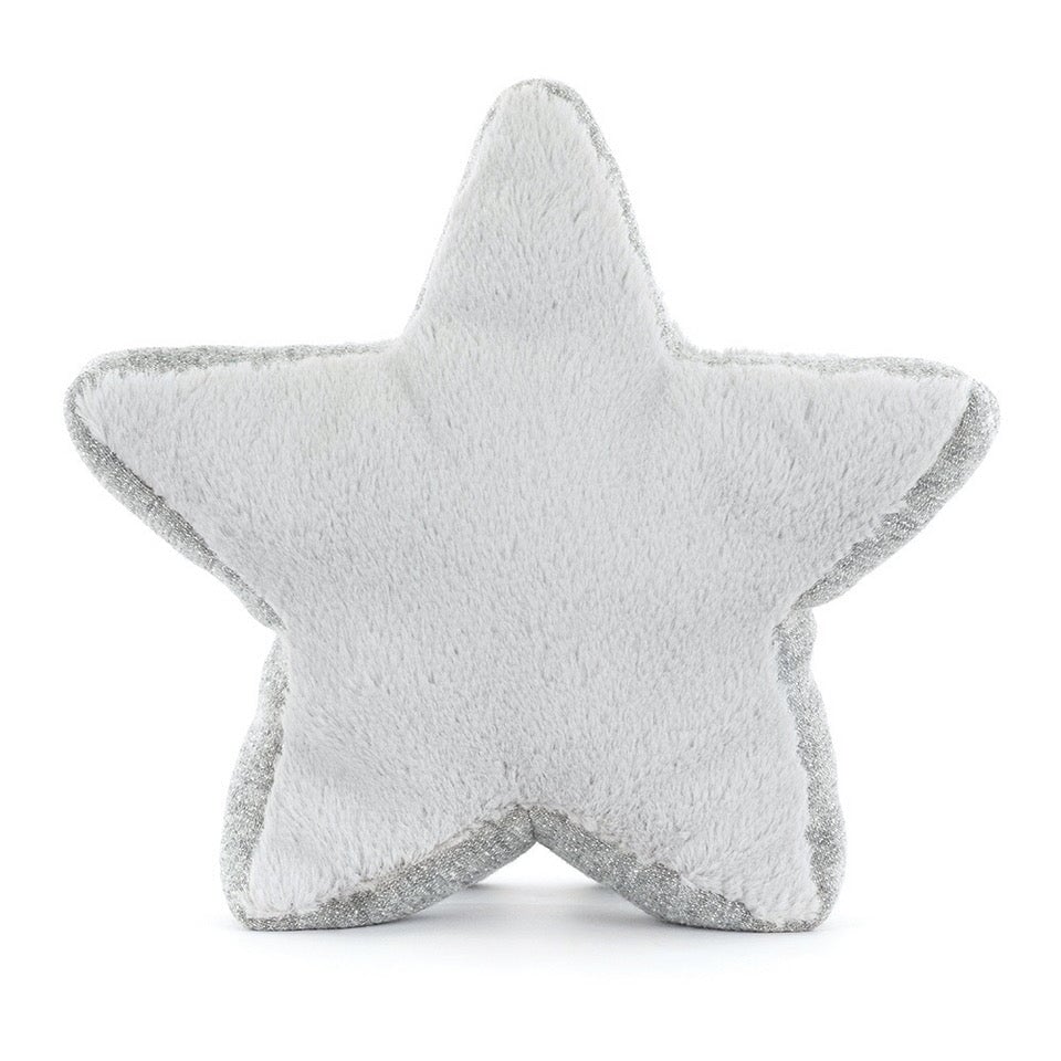 Petite Peluche de noel étoile argentée Jellycat Mlle et Coco