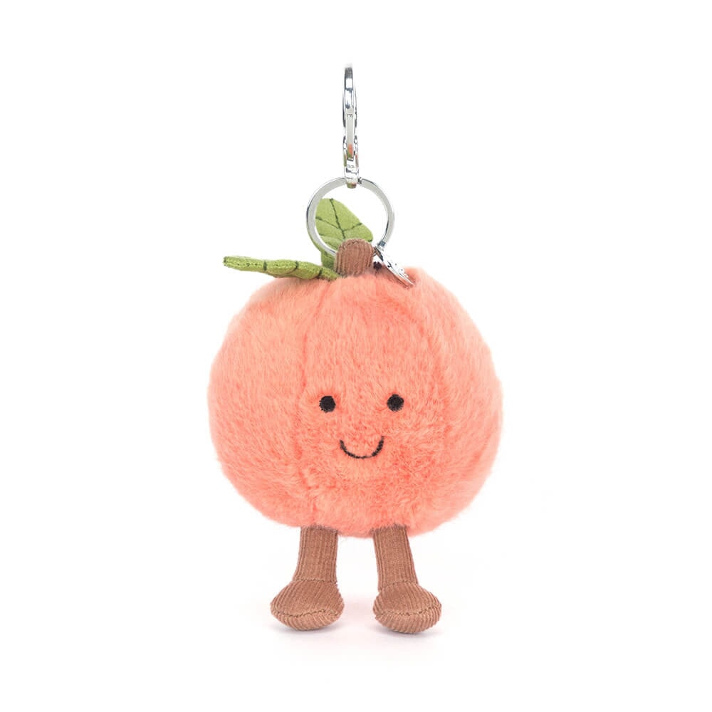 Breloque de sac pêche Jellycat Mlle et Coco
