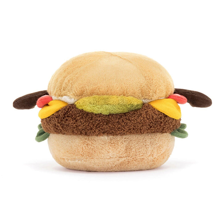 Peluche burger amuseable Jellycat nourriture Mlle et Coco