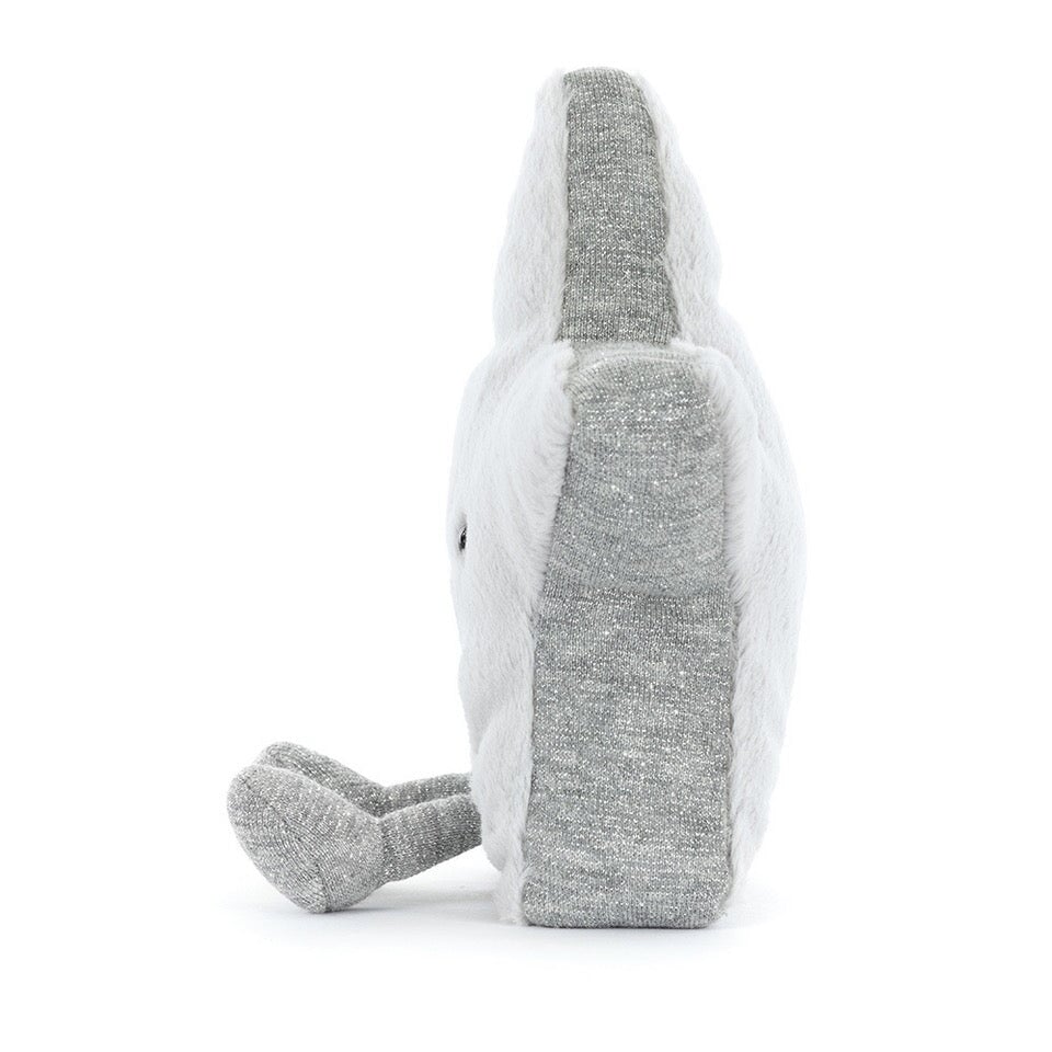 Petite Peluche de noel étoile argentée Jellycat Mlle et Coco