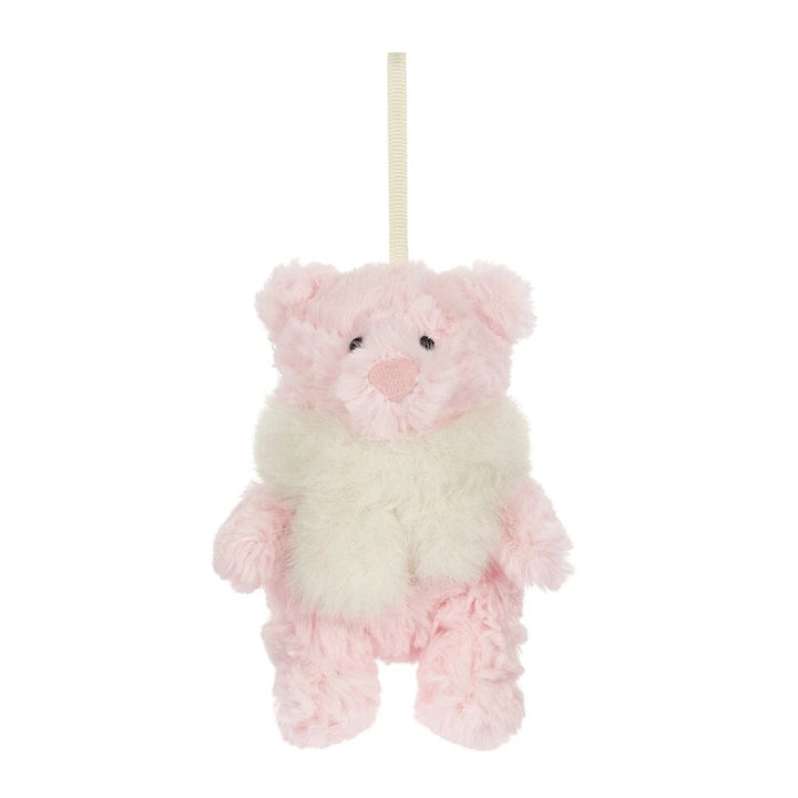 Peluche ornement Décoration hivernale chaleureuse Leola Bear Jellycat Noël Mlle et Coco