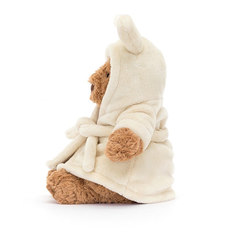 ourson Bartholomew robe de chambre Peluche Jellycat toutou