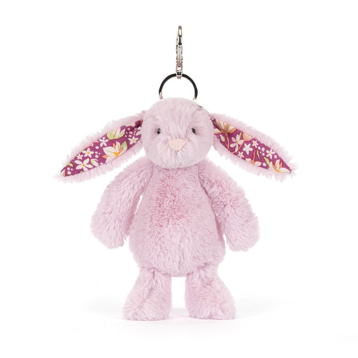 Breloque de sac peluche lapin de luxe blossom lilas Thistlepop  Jellycat Mlle et Coco
