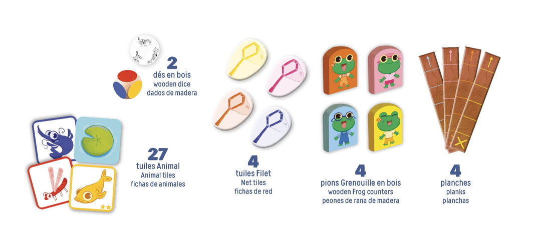 Jeu de société Happy froggy Auzou Mlle et Coco