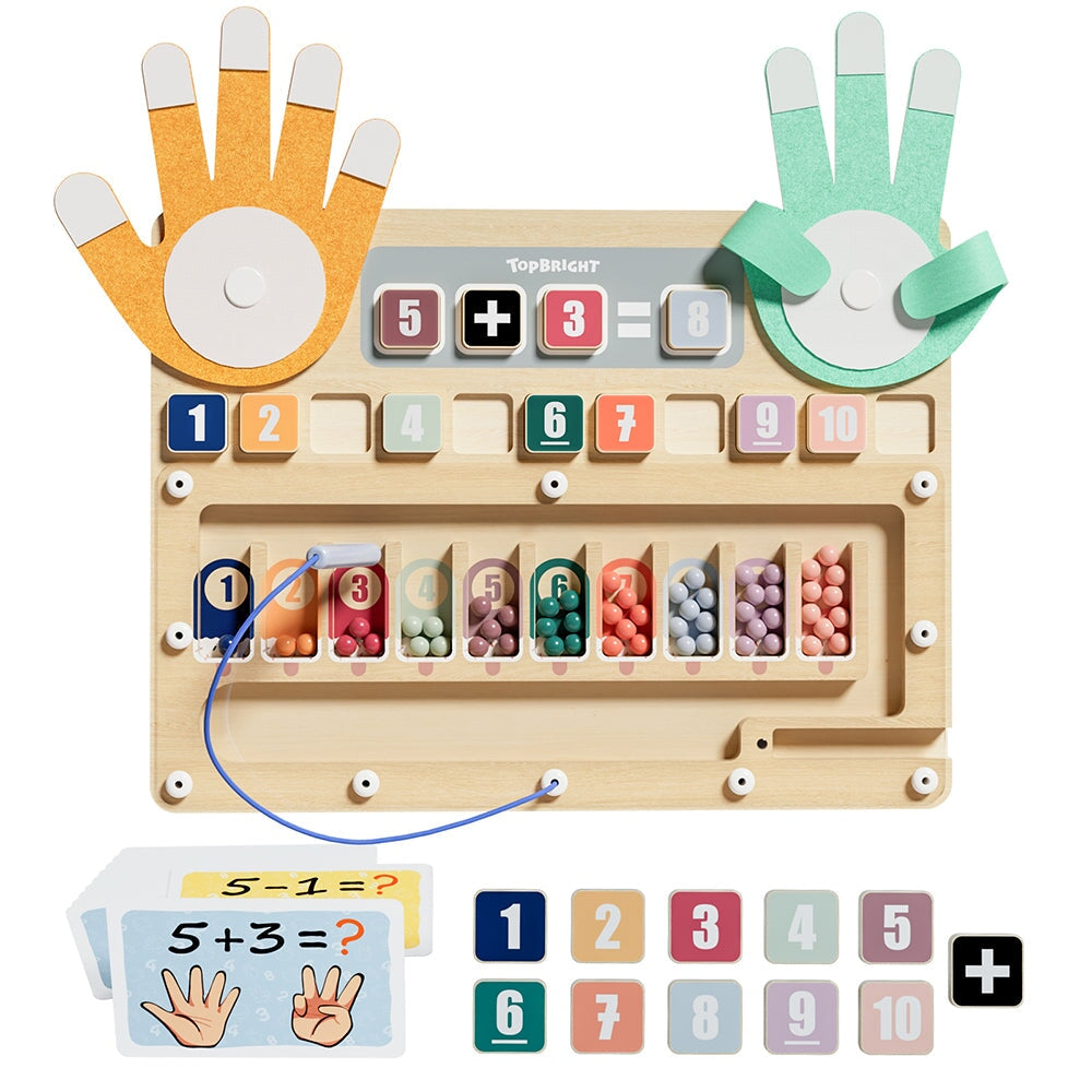 Jeu calculs au doight et aux perles Top Bright Mlle et Coco