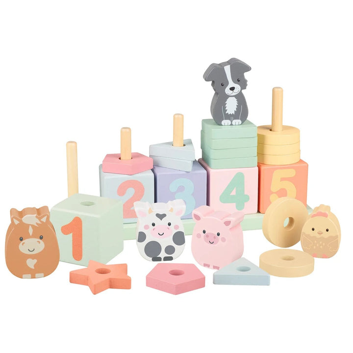 Jeu de comptage animaux de la ferme Orange Tree Toys Mlle et Coco