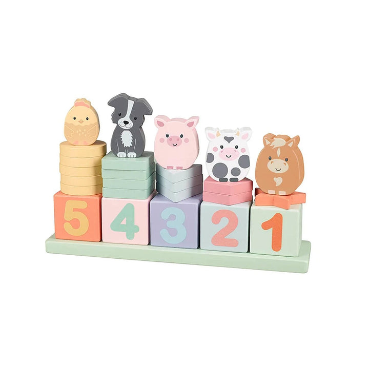 Jeu de comptage animaux de la ferme Orange Tree Toys Mlle et Coco