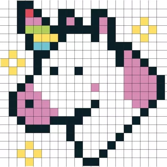 Jeu de pixels sous le thème kawaii de Auzou, par Mlle &amp; Coco