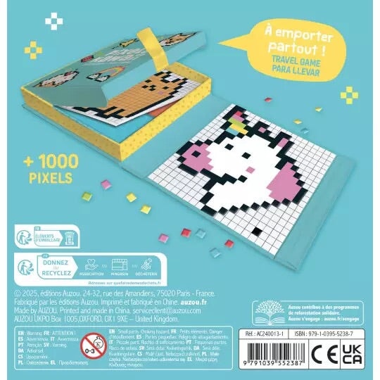 Jeu de pixels sous le thème kawaii de Auzou, par Mlle &amp; Coco