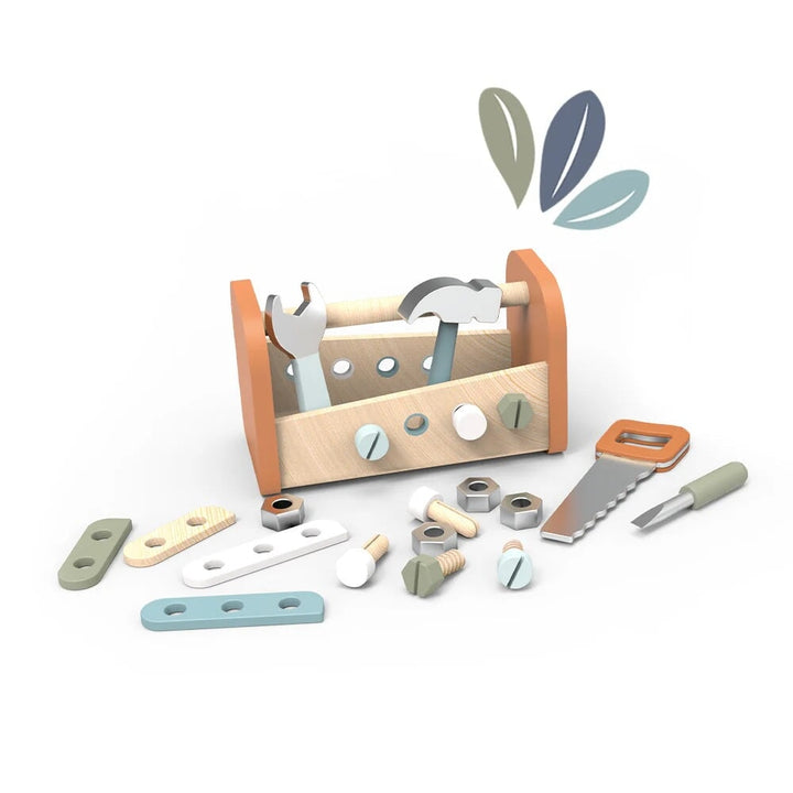 Jeux boîte à outils 2 en 1 en bois Speedy Monkey Mlle et Coco