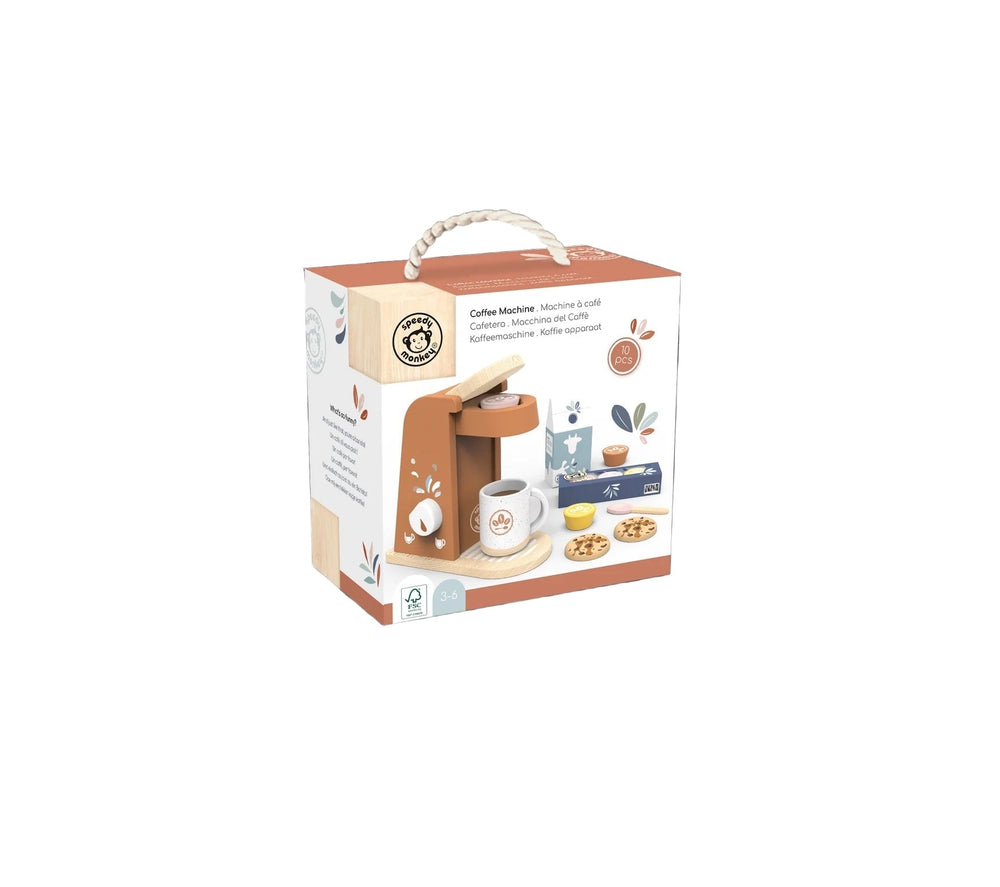 Jeux machine à café en bois Speedy Monkey Mlle et Coco