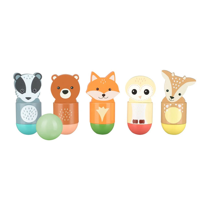 Jeux de Quilles animaux de la fôret Orange Tree Toys Mlle et Coco