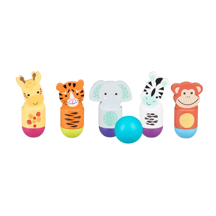 Jeux de quilles animaux de la jungle Orange Tree Toys Mlle et Coco