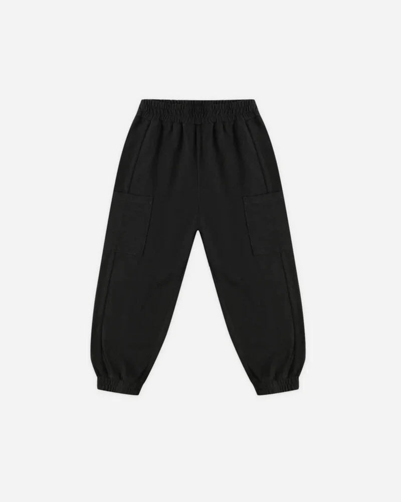 Pantalon de jogging cargo noir Rylee + Cru Mlle et Coco