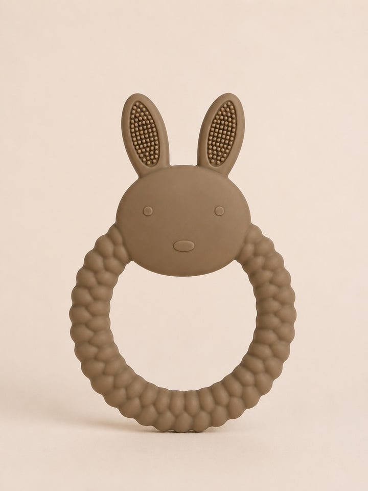 Jouet de dentition en silicone lapin (plusieurs couleurs) Mlle et Coco