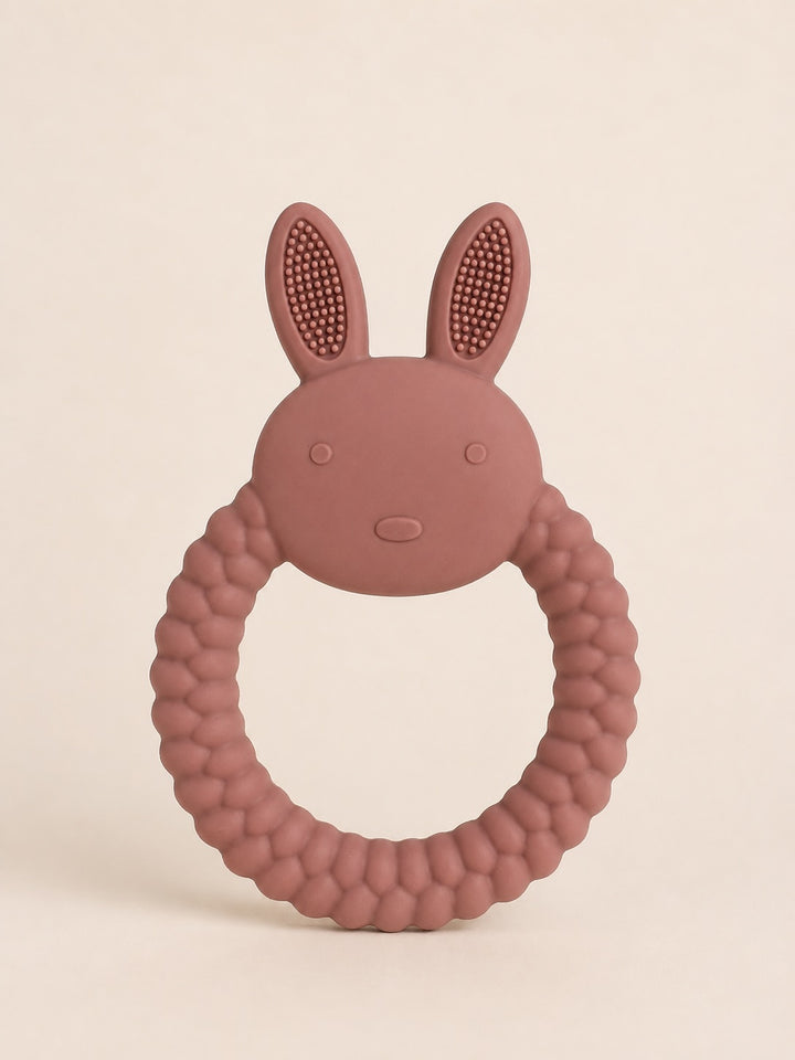 Jouet de dentition en silicone lapin (plusieurs couleurs) Mlle et Coco