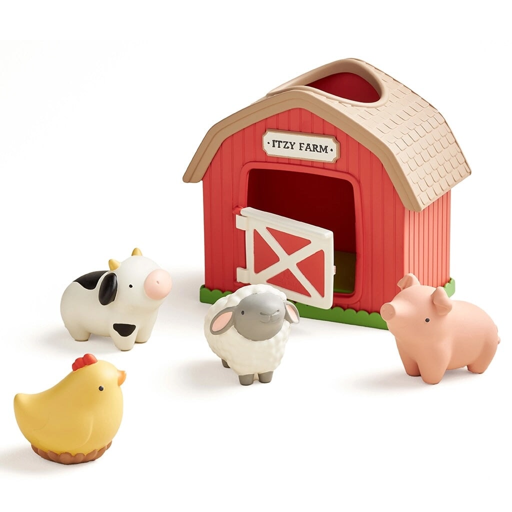 Jouet verser et remplis itzy play barn ferme Mlle Coco