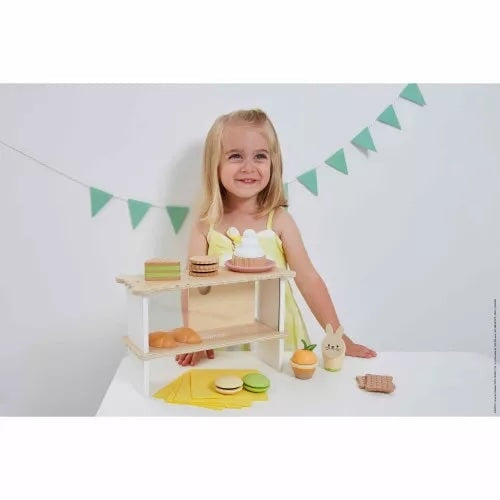 Stand de pâtisseries Janod jouet bois Mlle et Coco