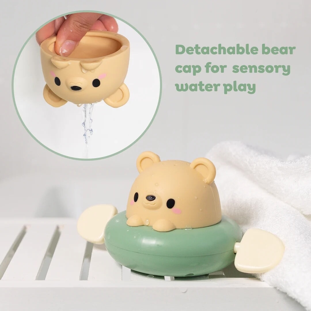 Jouet de bain Bateau à pédales pour le bain - Ours Tiger Tribe Mlle et Coco