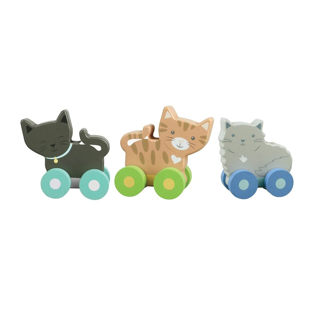 Ensemble de 3 chatons jouet à pousser Orange Tree Toys Mlle et Coco