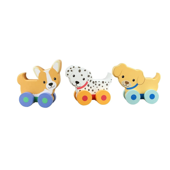 Ensemble de 3 jouet à pousser chiots Orange Tree Toys Mlle et Coco