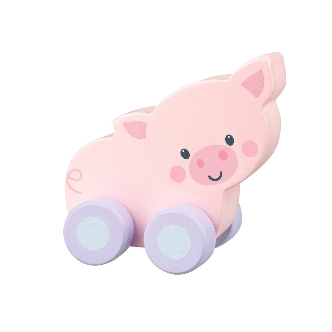 Mon premier jouet à pousser Cochon Orange Tree Toys Mlle et Coco