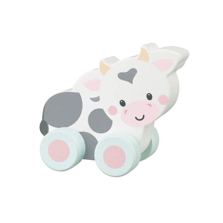 Mon premier jouet à pousser Vache Orange Tree Toys Mlle et Coco