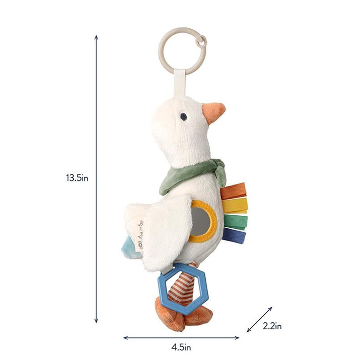 jouet sensoriel oie peluche Itzy Ritzy Mlle et Coco