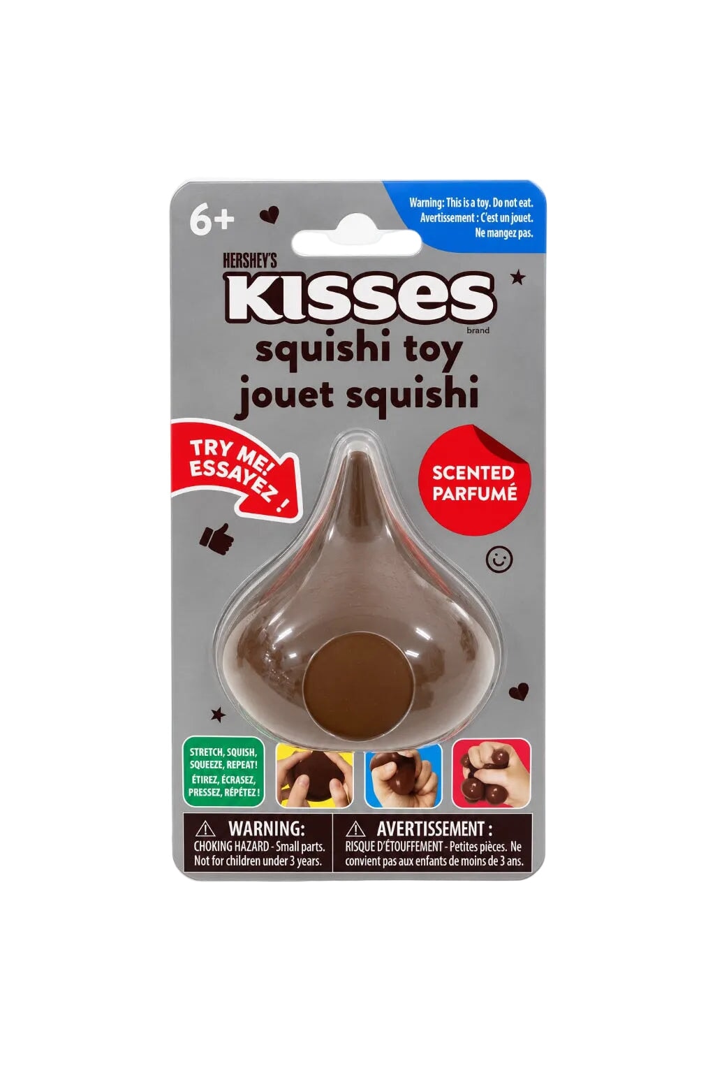 Jouet sensoriel squishi Kisses parfumé Mlle et Coco