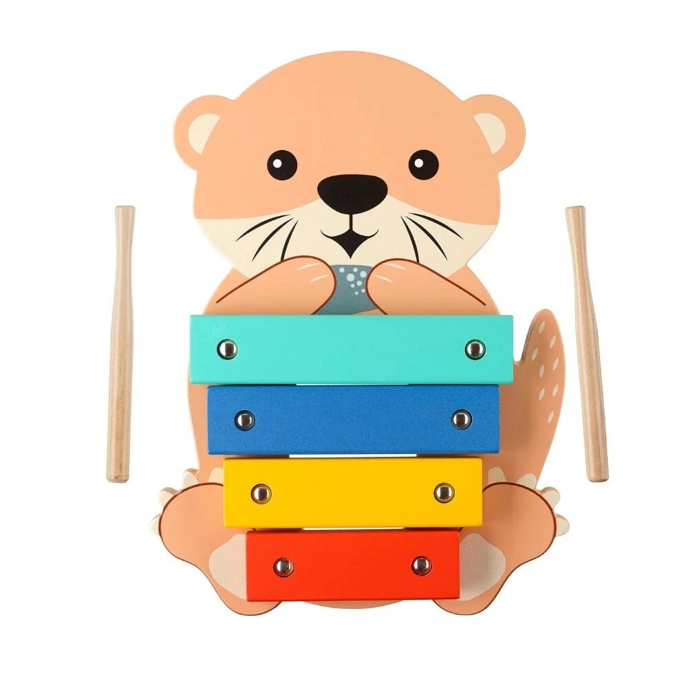 Jouet Musical Xylophone en bois Loutre Orange Tree Toys Mlle et Coco
