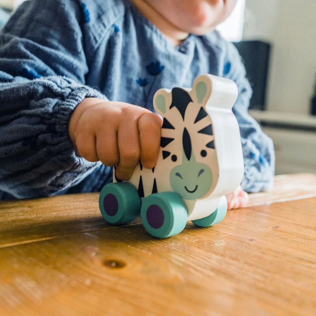 Jouet à roulette zèbre Orange Tree Toys Mlle et Coco