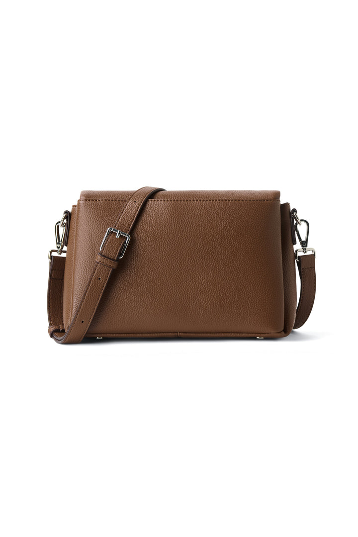 Sac à main en cuir hazelnut Judy Lambert Mlle et Coco