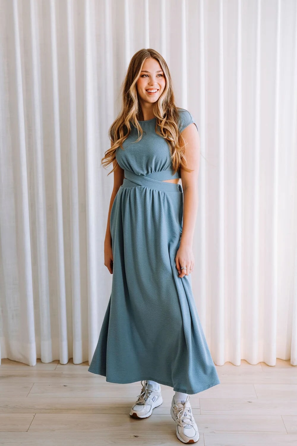 robe Rose maternité bleu Niagara Juliet Mlle et Coco