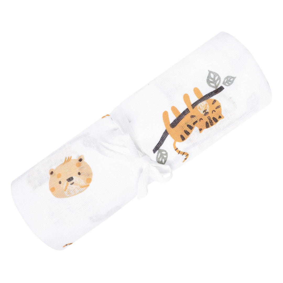 couverture mousseline jungle Perlimpinpin Mlle et Coco
