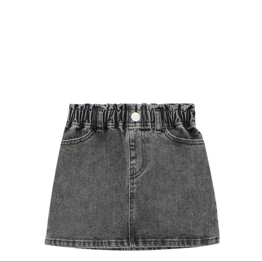 Jupe en denim gris délavé Daily 7 Mlle et Coco