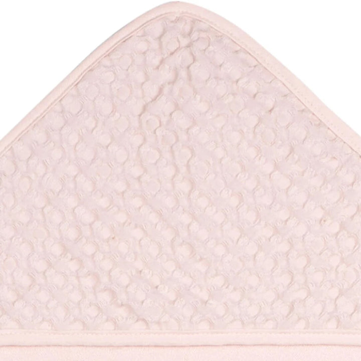 trio serviette capuchon rose floral Just born Mlle et Coco