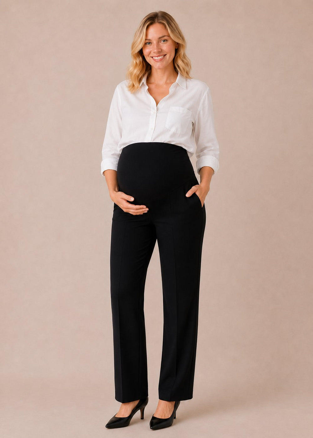 pantalon bloom Karo noir maternité Mlle et Coco