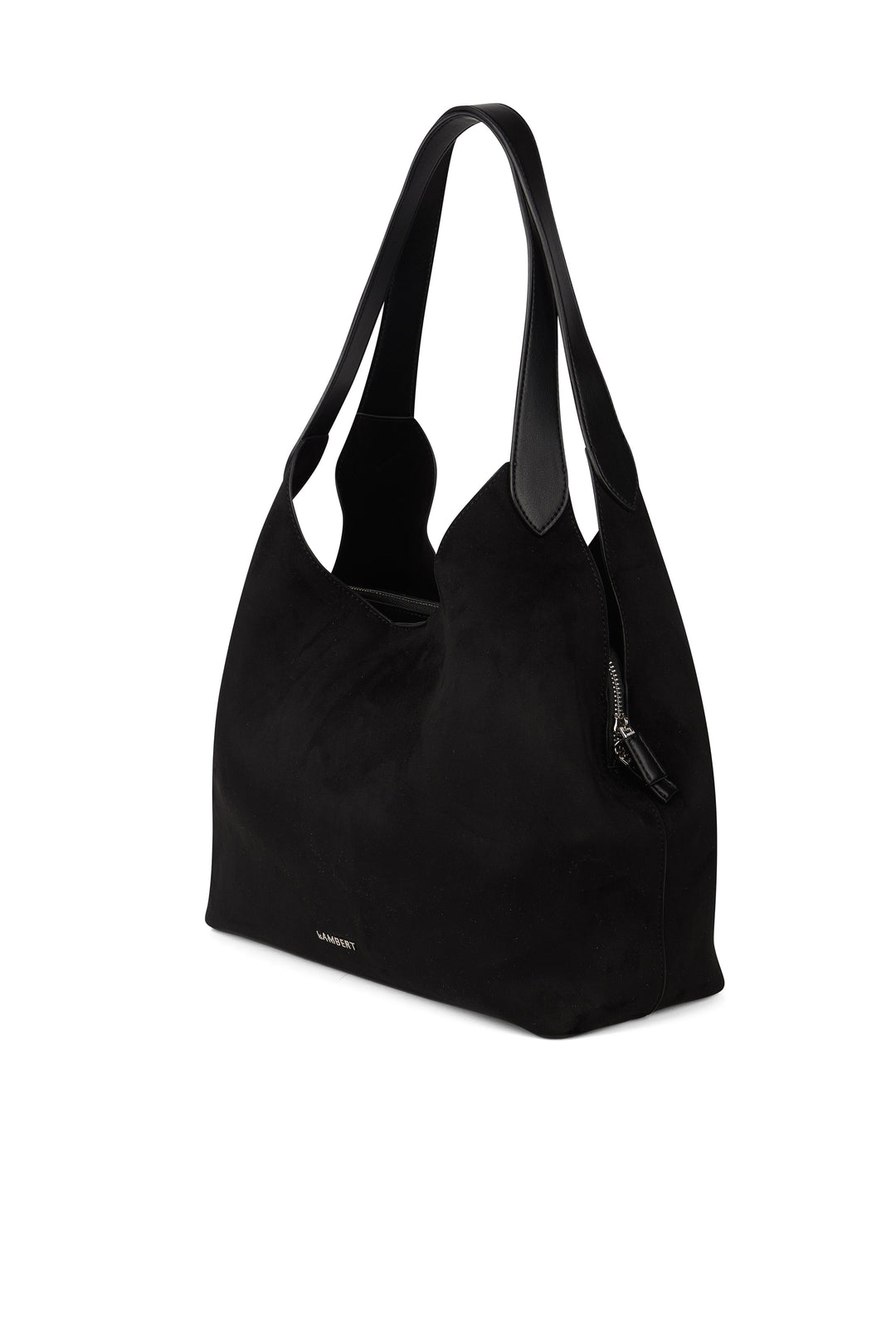 sac fourre-tout katy noir suède Lambert Mlle et Coco
