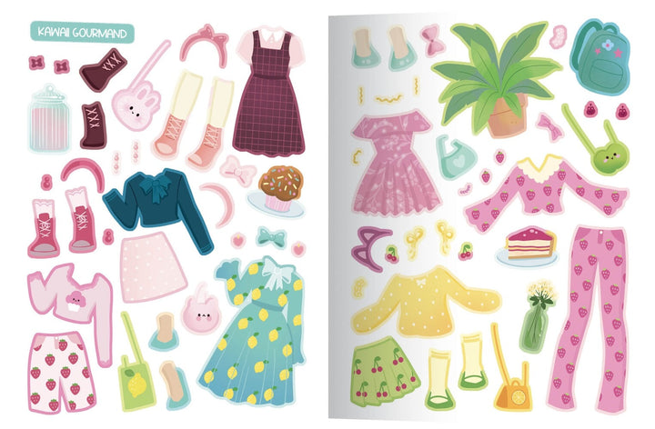 Mes 500 autocollants créatifs Tenues Kawaii Auzou éditions