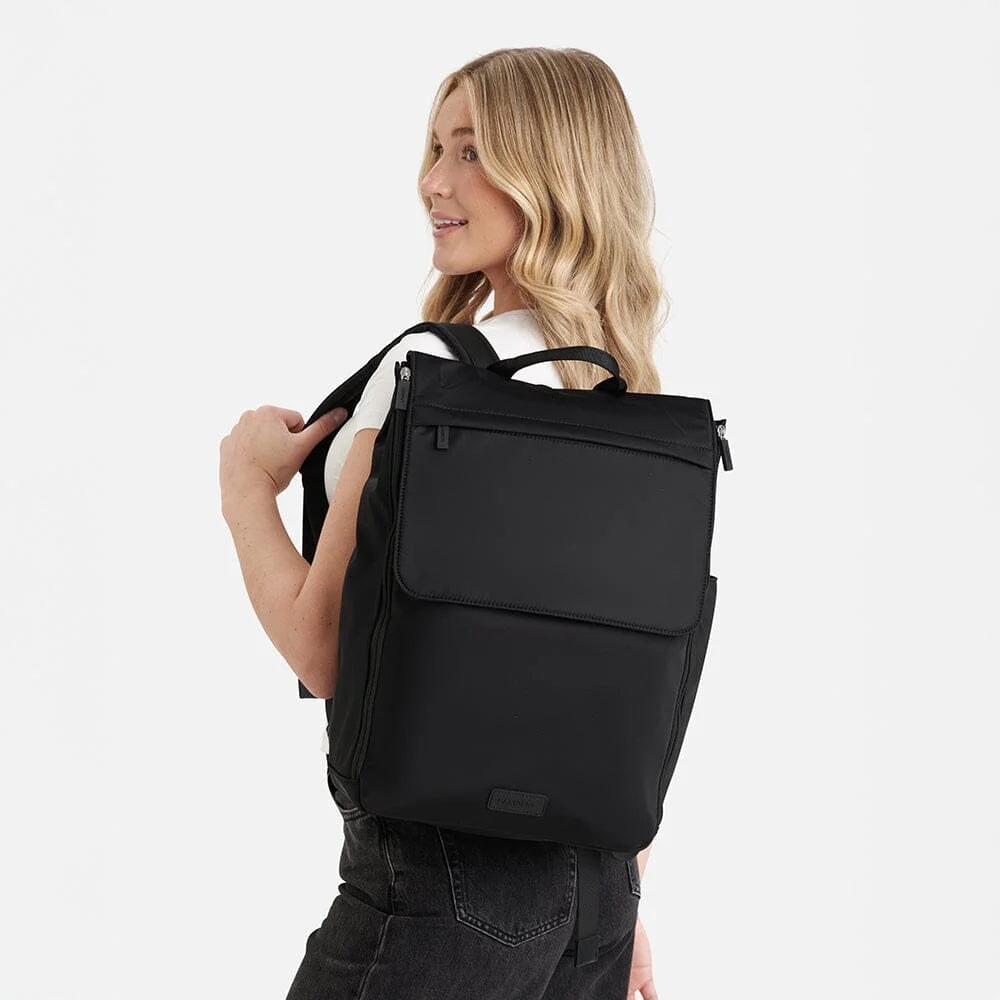 sac à dos maternité nylon noir Kendall Lambert Mlle et Coco