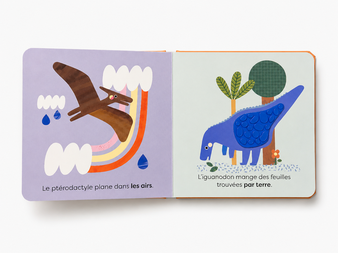Livre - Touche et découvre: Les dinosaures - Kimane