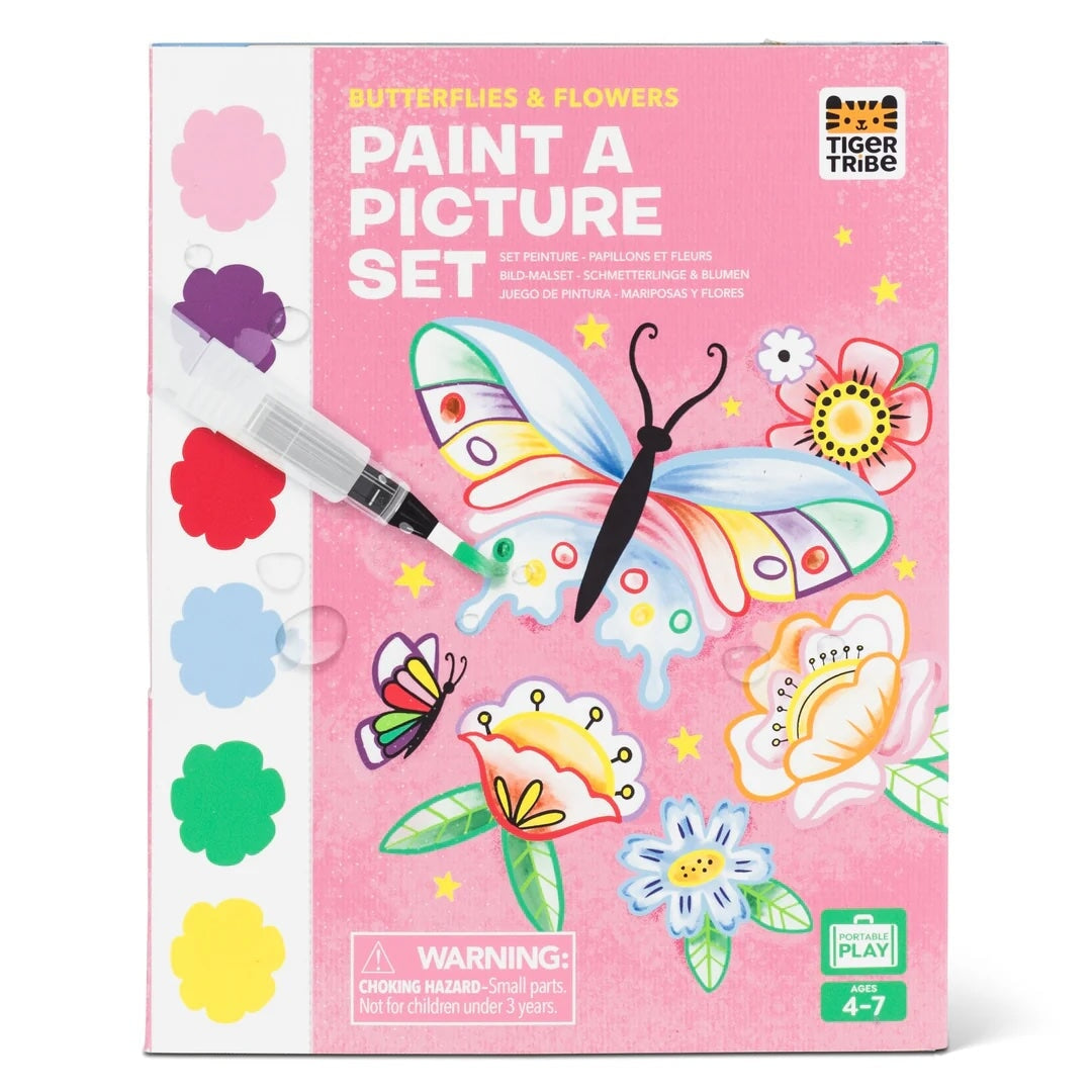 set de peinture papillons fleurs tiger tribe Mlle et Coco