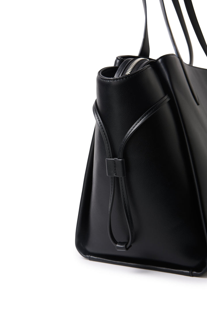 Sac fourre-tout en cuir noir Clothilde Lambert Mlle et Coco