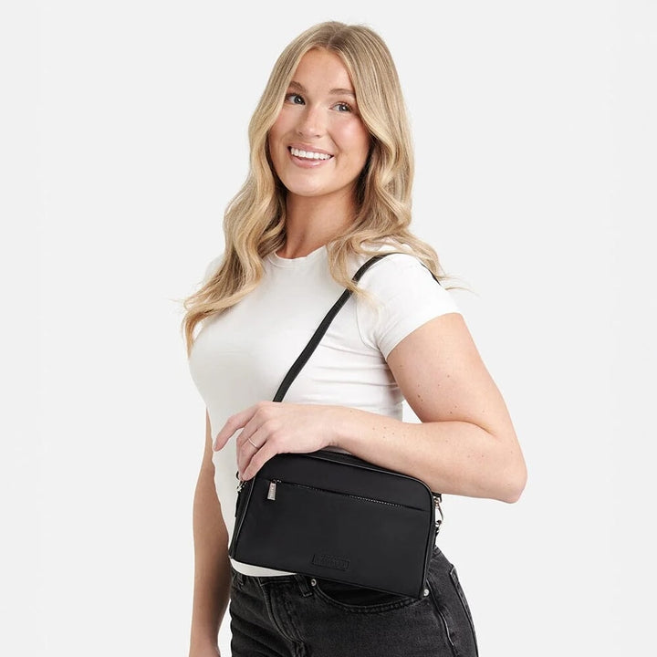 sac 3 en 1 Dahlia noir Lambert Mlle et Coco polyester 
